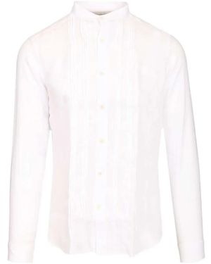 Al Duca d'Aosta Pleated-Detail Shirt - White