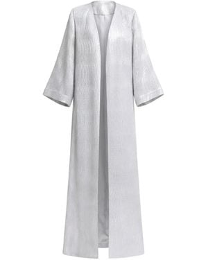 Gemy Maalouf Open Loose-Cut Maxi Kaftan - White