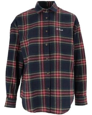 MC2 Saint Barth Lully Tartan Flannel Shirt - Blue