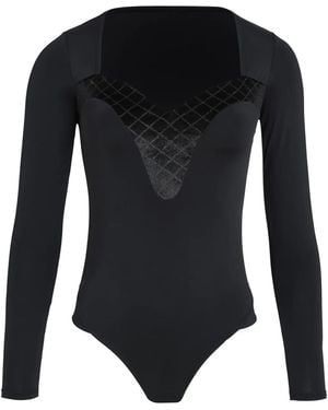 Amir Slama Body de terciopelo - Negro
