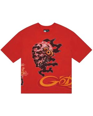Godspeed Graphic-Print T-Shirt - Red