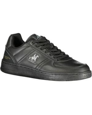 U.S. Grand Logo-Embroidered Trainers - Black