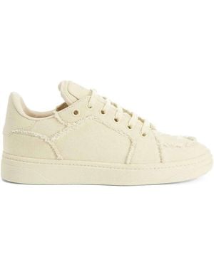 Giuseppe Zanotti Frayed Low Trainers - Natural