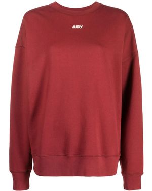 Autry Logo-Embroidered Cotton Sweatshirt