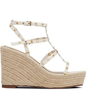 Cinq À Sept Norah Grommet Wedge Sandals - Natural