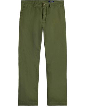 Polo Ralph Lauren Embroidered-Logo Chino Trousers - Green