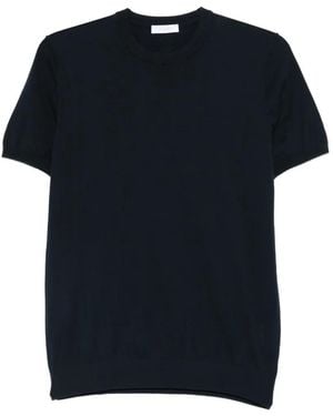 Diktat Fine-Knit T-Shirt - Black