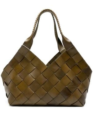 Dragon Diffusion Castello Woven Shoulder Bag - Metallic