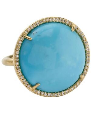 Irene Neuwirth Anillo en oro amarillo de 18 kt con turquesa - Azul