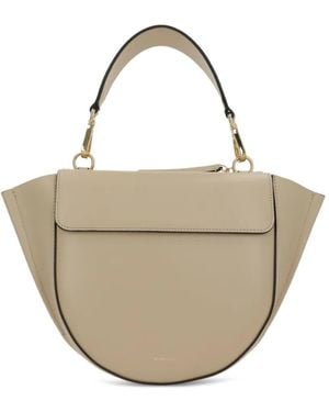 Wandler Hortensia Small Leather Tote - Natural
