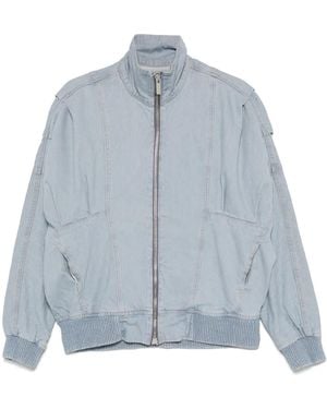 Remain Giacca Denim Con Maniche A Pipistrello - Blu