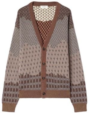 RETORI V-Neck Cardigan - Brown