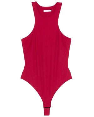 Patrizia Pepe Racerback Bodysuit - Red