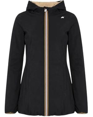 K-Way Reversible Hooded Jacket - Black