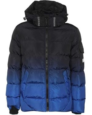 Point Zero Hooded Down Jacket - Blue