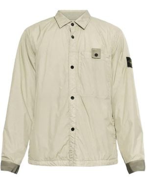 Stone Island Wind-Resistant Padded Coach Jacket - Blanco