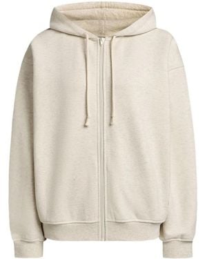 12 STOREEZ Zip-Up Hoodie - Natural