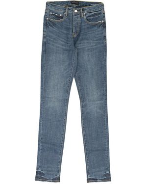 Purple Brand Coated Slim-Fit Jeans - Blue