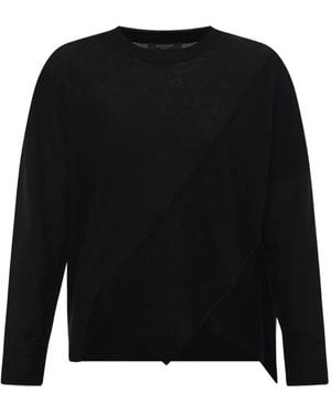 AllSaints Asymmetric Wool Jumper - Black
