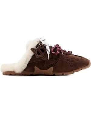 Naked Wolfe Adorn Lace-Up Sneakers - Brown