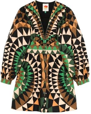 FARM Rio Heart Deco Blouse - Green