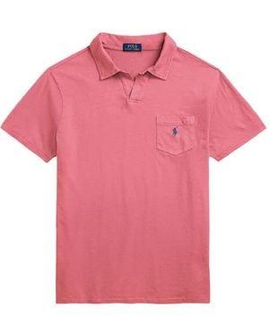 Polo Ralph Lauren Polo Pony-Embroidered Polo Shirt - Pink