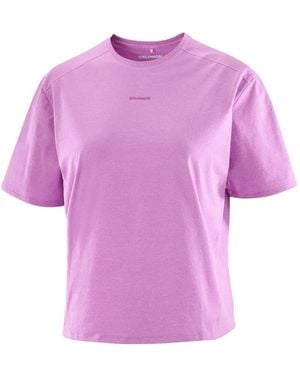 Salomon T-Shirt À Logo Imprimé - Rose
