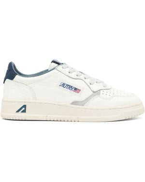 Autry Medalist Panelled Trainers - White