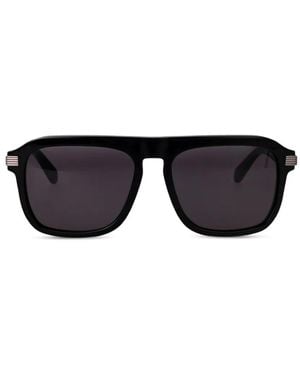 Ferragamo Eyewear Lunettes De Soleil Sf2087S À Plaque Logo - Black
