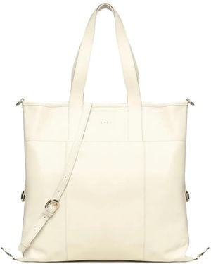 BIASIA Leather Tote Bag - Natural