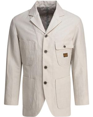 Kapital Patch-Pocket Jacket - White