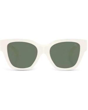 Burberry Logo-Plaque Square-Frame Sunglasses - Green