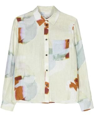 Henrik Vibskov Camisa Eidetic con motivo abstracto - Verde