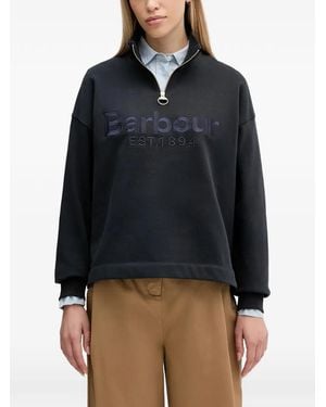 Barbour Sara Zip Turtleneck Sweater - Blue