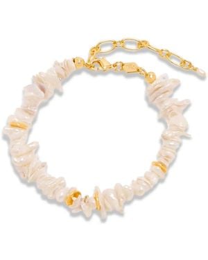Anni Lu Bracciale A Catena Con Perle - Metallizzato