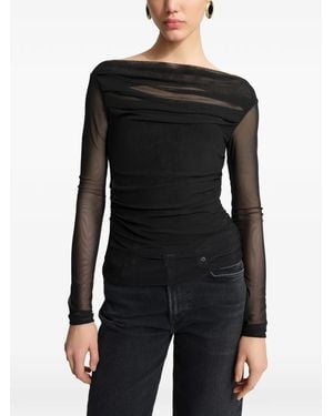 MARCELLA Cooper Ruched Top - Black