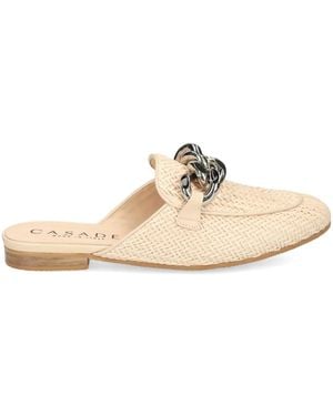 Casadei Chain-Detail Slippers - White