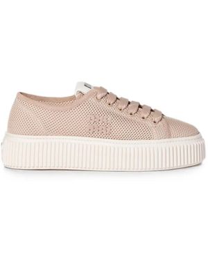 Miu Miu Baskets En Tissu Mesh - Pink