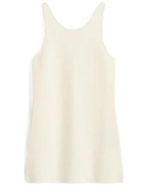 TOTEME Compact-Knit Tank Top - White