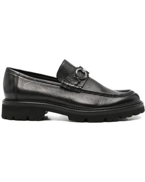 JOHN HARRISON Lug-Sole Loafers - Black