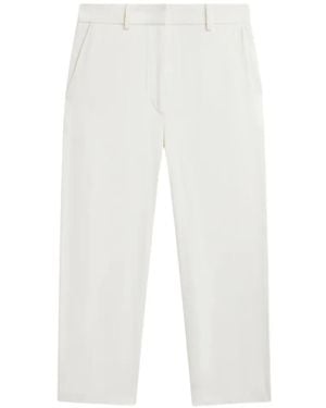 Frankie Shop Pantalon Court Lior À Ceinture - White