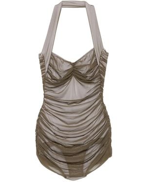 Norma Kamali Bill Halterneck Swimsuit - Green