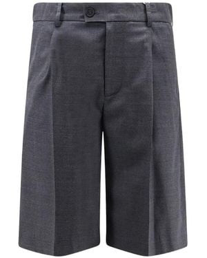 DUNST Bermudas Con Pinzas - Gris