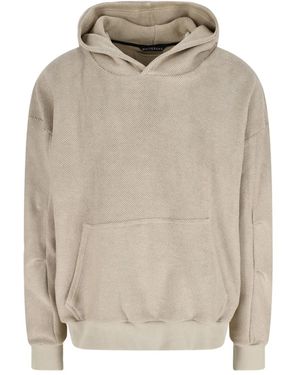 White Sand Kangaroo-Pocket Sweatshirt - Natural