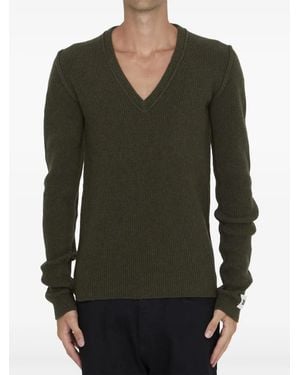 Dolce & Gabbana Logo Patch Jumper - Green