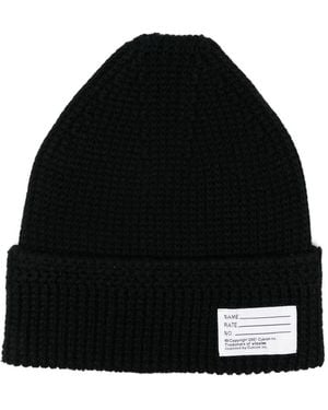 Visvim Label-Detail Beanie - Black