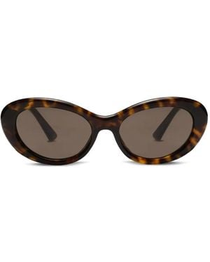 Dolce & Gabbana Marlene Cat-Eye Frame Sunglasses - Brown
