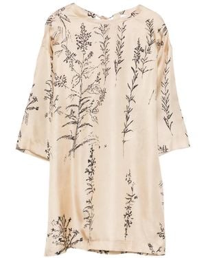 Alysi Floral-Print Tie-Fastening Blouse - Natural