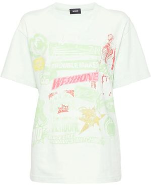 we11done Collage T-Shirt - White