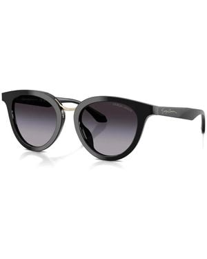 Giorgio Armani Round-Frame Sunglasses - Black
